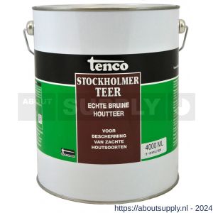 Tenco Stockholmer teer bitumen coating bruin 25 L blik - S40710070 - afbeelding 1