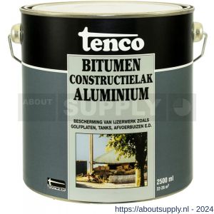 Tenco Bitumen constructielak deklaag coating aluminium 2,5 L blik - S40710060 - afbeelding 1