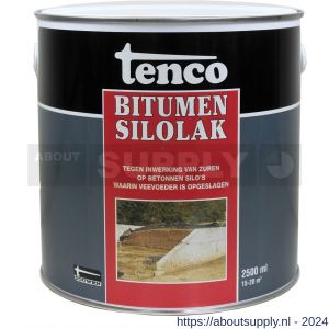 Tenco Silolak deklaag bitumen coating zwart 2,5 L blik - S40710063 - afbeelding 1