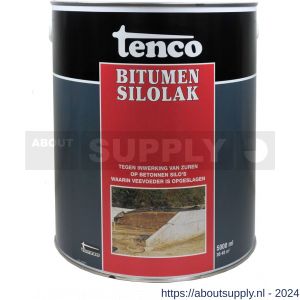 Tenco Silolak deklaag bitumen coating zwart 5 L blik - S40710064 - afbeelding 1