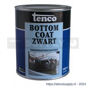 Tenco Bottomcoat Teervrij onderwatercoating zwart 1 L blik - S40710023 - afbeelding 1