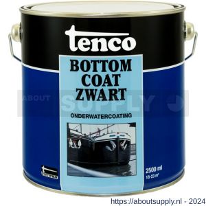 Tenco Bottomcoat Teervrij onderwatercoating zwart 2.5 L blik - S40710024 - afbeelding 1