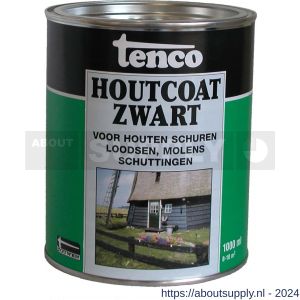 Tenco Houtcoat houtcoating teervrij zwart 1 L blik L - S40710158 - afbeelding 1