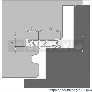 Ellen rondgaande dichting kunststof kaderprofiel 8450 ACBF - S51010015 - afbeelding 3