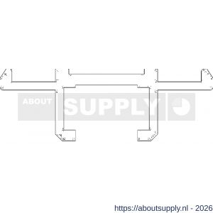Ellen ondergeleiderail hefschuifdeur bovenrail ABRP 957 400 cm - S51010277 - afbeelding 2
