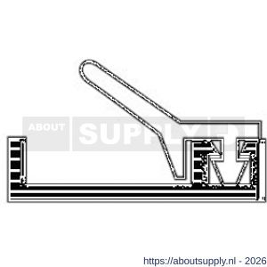 Ellen inbouw tochtprofiel voor 6 mm afbouwspeling AIB-4N 300 cm - S51010206 - afbeelding 3