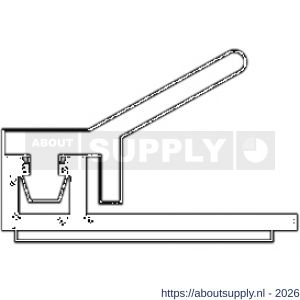 Ellen inbouw tochtprofiel voor 6 mm afbouwspeling AIB-4N zelfklevend 230 cm - S51010213 - afbeelding 1