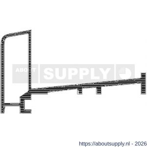 Ellen onderdorpel opbouw slijtprofiel deur aluminium ANB-S6 300 cm - S51010244 - afbeelding 3