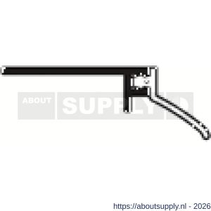 Ellen opbouw tochtprofiel aluminium ANB 16 230 cm - S51010217 - afbeelding 3