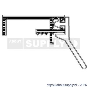 Ellen opbouw tocht profiel aluminium ANB-1N 300 cm - S51010230 - afbeelding 3