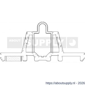 Ellen ondergeleiderail hefschuifdeur onderrail AORP 895/RVS 300 cm - S51010283 - afbeelding 2