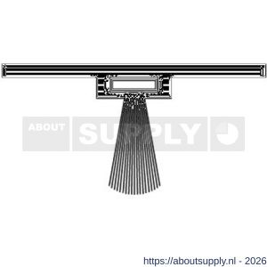 Ellen dorpelprofiel met borstel aluminium DBS 300 cm - S51010103 - afbeelding 3