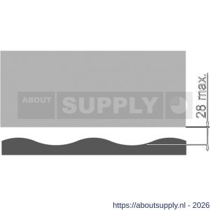Ellen Matic valdorpel geluidsdempend aluminium Optimal Seal 62,8 cm - S51010316 - afbeelding 4