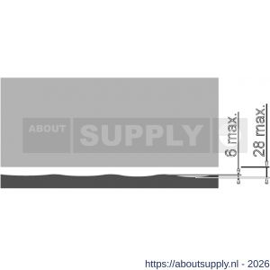 Ellen Matic valdorpel geluidsdempend aluminium Optimal Seal 62,8 cm - S51010316 - afbeelding 5