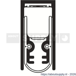 Ellen Matic valdorpel geluidsdempend aluminium Soundproof 62,8 cm - S51010392 - afbeelding 4