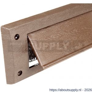 Ellen brievenbusafsluiter tochtklep Letter Plate Basic Lid bruin - S51010421 - afbeelding 1