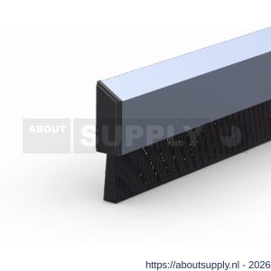 Ellen dorpelprofiel met borstel aluminium De Luxe 100 cm - S51010355 - afbeelding 1