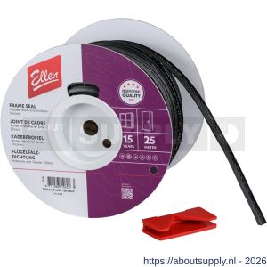 Ellen rondgaande dichting kunststof Silicon Profile 1201 SCF 25 meter - S51010345 - afbeelding 3