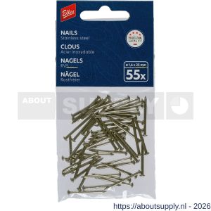 Ellen tochtstripnagel RVS 1.6x25 mm set 55 stuks - S51010344 - afbeelding 2
