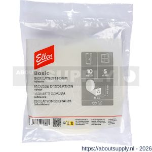 Ellen inbouwprofiel tochtband schuim zelfklevend Weatherstrip Foam 19x6 mm 10 m - S51010411 - afbeelding 1