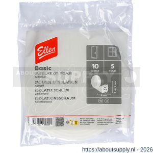 Ellen inbouwprofiel tochtband schuim zelfklevend Weatherstrip Foam 9x6 mm 10 m - S51010409 - afbeelding 1