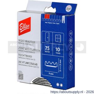 Ellen inbouwprofiel tochtband kunststof zelfklevend Weatherstrip Small kleine kier zwart 7.5 m - S51010405 - afbeelding 2