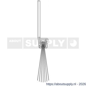 Ellen dorpel tochtprofiel met borstel aluminium IBS-70 100 cm - S51010118 - afbeelding 3