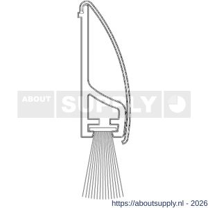 Ellen dorpelprofiel met borstel RVS Inox de Luxe 100 cm - S51010353 - afbeelding 3