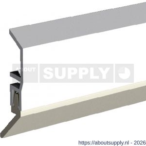 Ellen dorpelprofiel met borstel kunststof Basic wit 100 cm - S51010356 - afbeelding 1