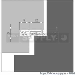 Ellen rondgaande dichting kunststof Silicon Profile 1201 SCF 25 meter - S51010345 - afbeelding 2