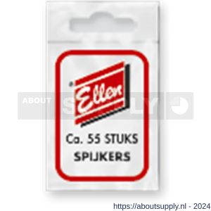 Ellen tochtstrip nagels ijzervenikkeld zakje 55 stuks - S51010001 - afbeelding 1