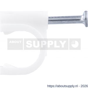 Q-Link kabelclip rond 10 mm wit set 120 stuks - S50401086 - afbeelding 3