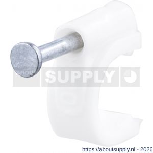 Q-Link kabelclip rond 10 mm wit set 120 stuks - S50401086 - afbeelding 6