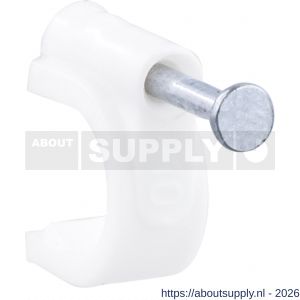 Q-Link kabelclip rond 10 mm wit set 120 stuks - S50401086 - afbeelding 7