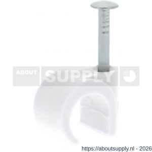 Q-Link kabelclip rond 10 mm wit set 120 stuks - S50401086 - afbeelding 1