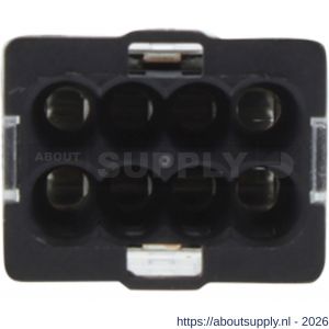 Q-Link lasklem 8-polig 8-gaats 8x1.0 2.5 mm2 transparant-grijs set 25 stuks - S50401102 - afbeelding 2