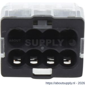 Q-Link lasklem 8-polig 8-gaats 8x1.0 2.5 mm2 transparant-grijs set 25 stuks - S50401102 - afbeelding 5