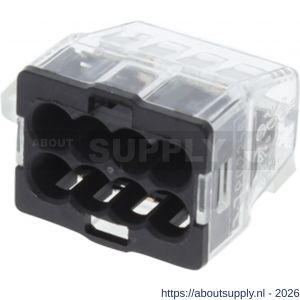 Q-Link lasklem 8-polig 8-gaats 8x1.0 2.5 mm2 transparant-grijs set 25 stuks - S50401102 - afbeelding 1
