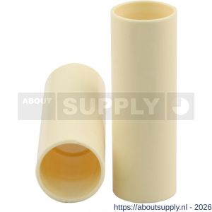 Pipelife sok PVC slagvast diameter 3-4 inch crème set 3 stuks - S50401024 - afbeelding 1