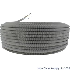 Q-Link installatiebuis Flexiplus slagvast diameter 5/8 inch 100 m grijs voorbedraad - S50401017 - afbeelding 6