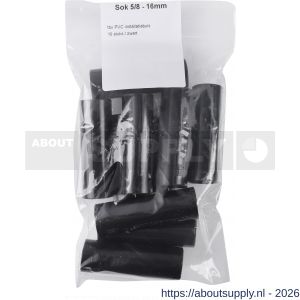 Pipelife sok diameter 5/8 PVC zwart - S50402011 - afbeelding 2