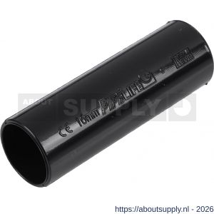 Pipelife sok diameter 5/8 PVC zwart - S50402011 - afbeelding 1