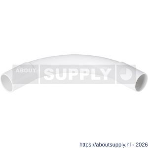 Pipelife bocht diameter 3/4 PVC wit set 3 stuks - S50402008 - afbeelding 1