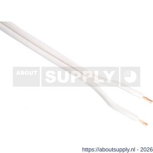 Q-Link tweelingsnoer zwakstroom tot 42 volt 2x0,75 mm2 5 m wit - S50402093 - afbeelding 1