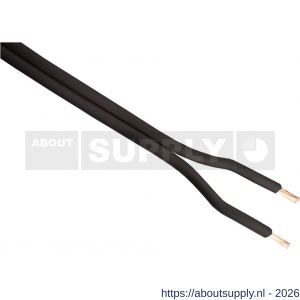 Q-Link tweelingsnoer zwakstroom tot 42 volt 2x0,75 mm2 10 m zwart - S50402096 - afbeelding 1