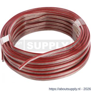Q-Link tweelingsnoer zwakstroom tot 42 volt 2x0,75 mm2 10 m transparant - S50402098 - afbeelding 3