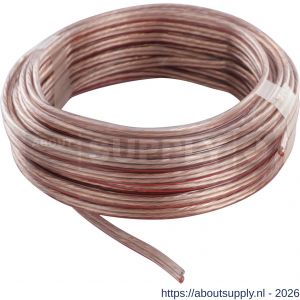 Q-Link tweelingsnoer zwakstroom tot 42 volt 2x0,75 mm2 10 m transparant - S50402098 - afbeelding 1