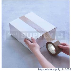 Duck verpakkingstape 48 mm x 66 m bruin - S50402410 - afbeelding 2