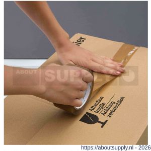 Duck verpakkingstape 48 mm x 66 m bruin - S50402410 - afbeelding 3