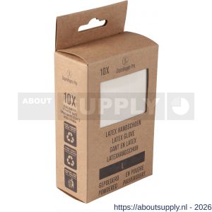 Copenhagen Pro wegwerphandschoen Latex maat L set 10 stuks - S50402314 - afbeelding 2